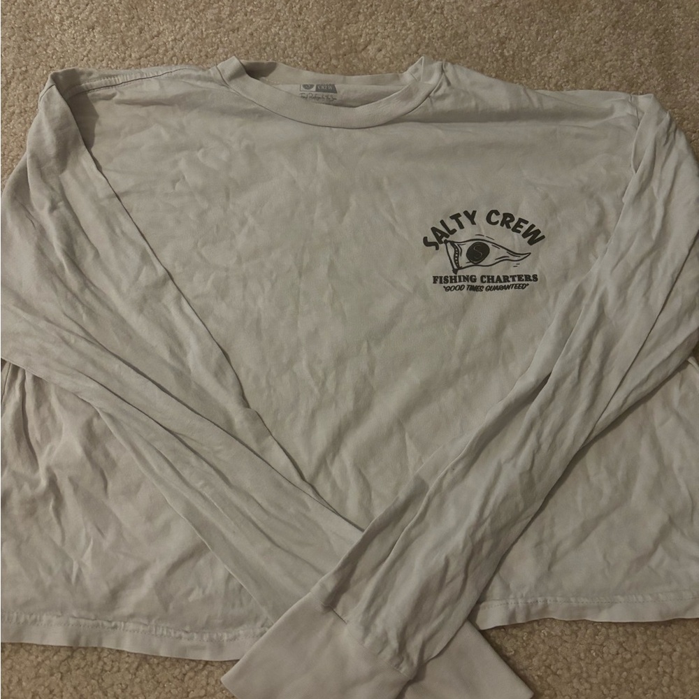 Long sleeve crop top salty crew shirt